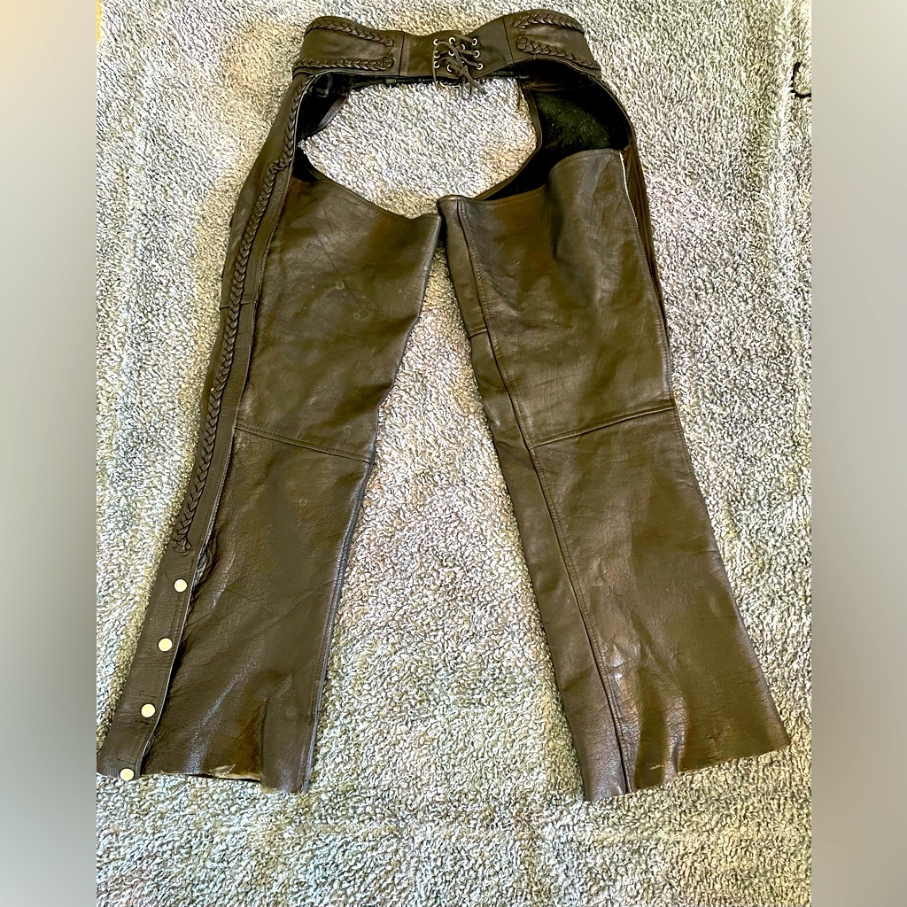 Mob Brand Leather Motorcycle Chaps
